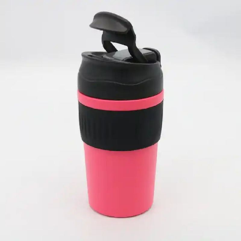 Portable Stainless Steel Coffee Cup Simple Office Tumbler for Water and Coffee for On-the-Go Use