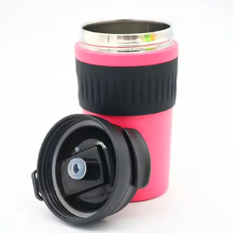 Portable Stainless Steel Coffee Cup Simple Office Tumbler for Water and Coffee for On-the-Go Use
