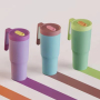 New Color Design 40oz Insulated Handle Tumbler with Lids and Straw Stainless Steel Double Vacuum Leak Tumbler