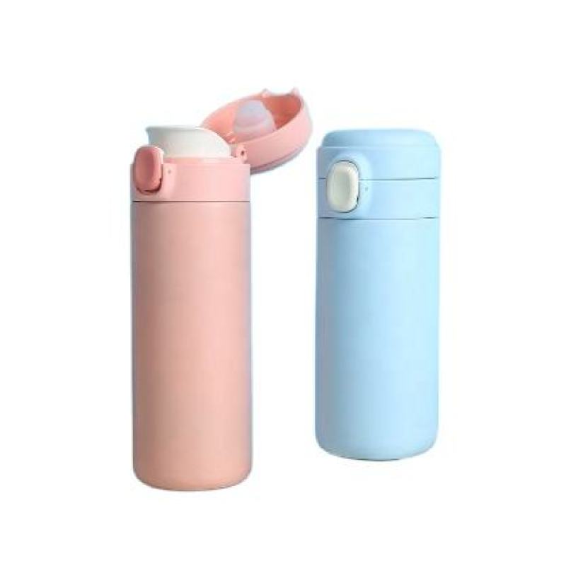 Hot Selling Double Wall 304 18/8 Stainless Steel Vacuum Flask Insulated Sport Water Bottle With Press Button Lid
