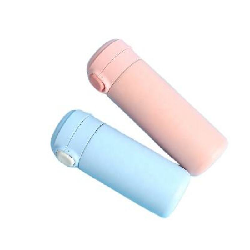 Hot Selling Double Wall 304 18/8 Stainless Steel Vacuum Flask Insulated Sport Water Bottle With Press Button Lid