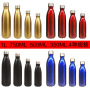 Wholesale 500ml Cola Shape Stainless Steel Vacuum Water Bottle with Leak Proof Lid for Sports Travel Outdoor Activities