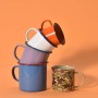 Coocodrink Hot Sale Price Custom 350ml 500ml 750ml Sublimation Enamel Christmas Mug Sublimation Coffee Mugs Camping Enamel Mug