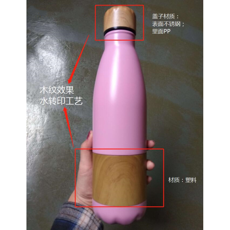 Wholesale New Cola Shape Stainless Steel Double Wall Vacuum Bottle with Insulated Lid for Sports Outdoor