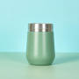 New 12OZ  Customizable Color and Loge Stainless Steel Mug Vaccuum Egg Shape Bottle with Lid
