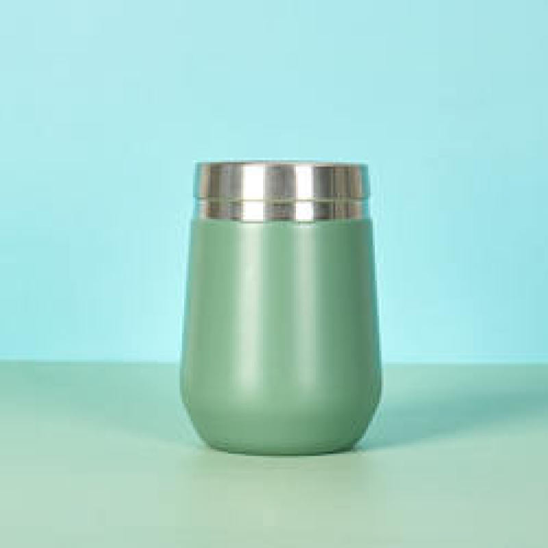 New 12OZ Customizable Color and Loge Stainless Steel Mug Vaccuum Egg Shape Bottle with Lid