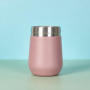 New 12OZ  Customizable Color and Loge Stainless Steel Mug Vaccuum Egg Shape Bottle with Lid