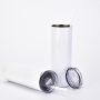 Custom Stainless Steel Double Wall Tumbler Cups  White Thermal Tea Mug Wholesale Printed Camping Coffee Mug with Straw and Lid