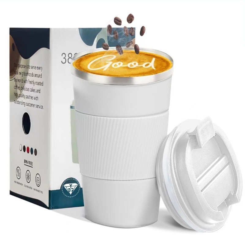 Eco-Friendly 380ml Double Wall Stainless Steel Hot and Cool Thermal Coffe Thermo Mug