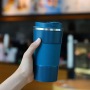 Eco-Friendly 380ml Double Wall Stainless Steel Hot and Cool Thermal Coffe Thermo Mug