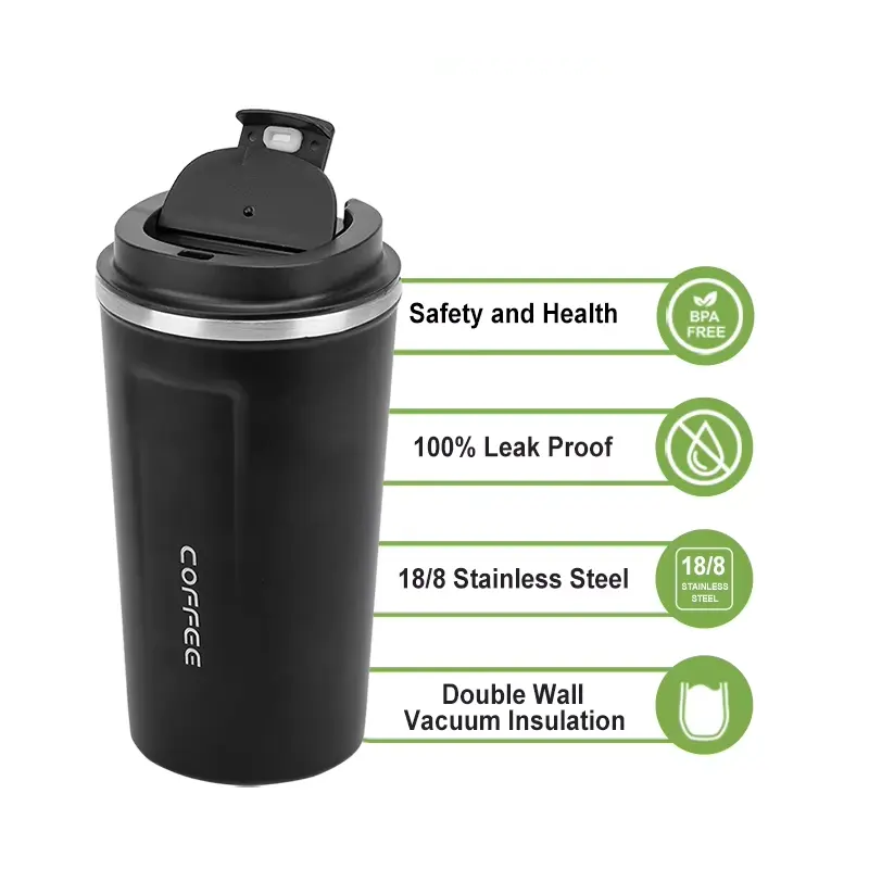Eco-Friendly 380ml Double Wall Stainless Steel Hot and Cool Thermal Coffe Thermo Mug