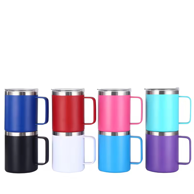 New Arrival Custom Powder Coating Mug Double Walled Vacuum Insulated Stainless Steel Coffee Mugs