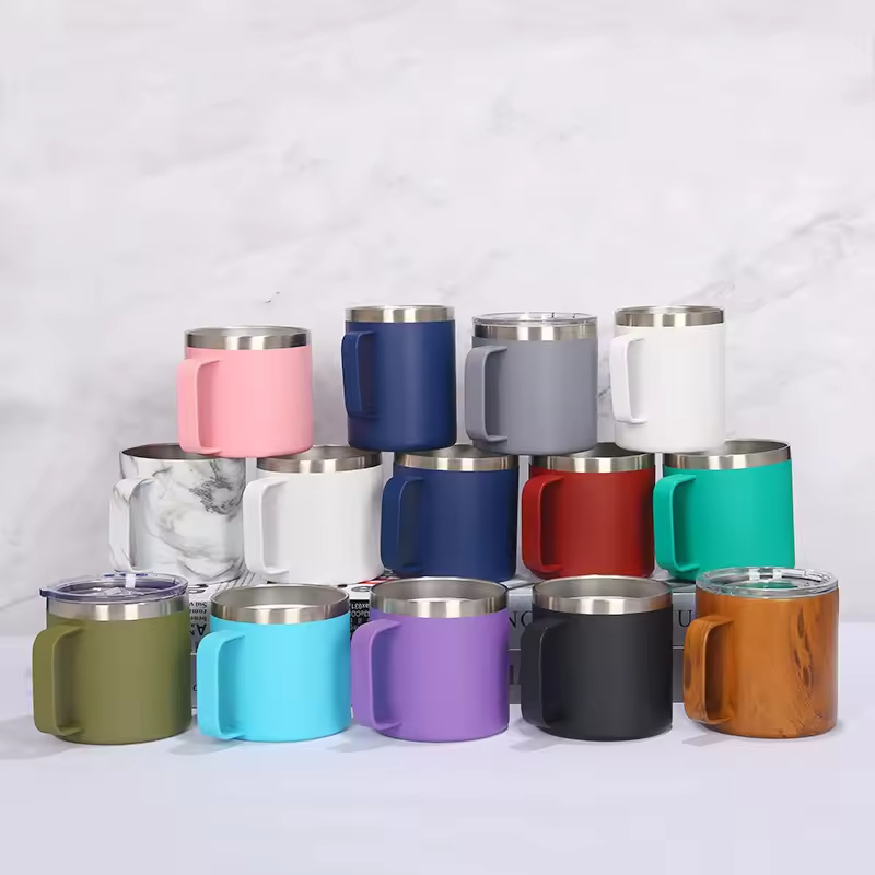 New Arrival Custom Powder Coating Mug Double Walled Vacuum Insulated Stainless Steel Coffee Mugs