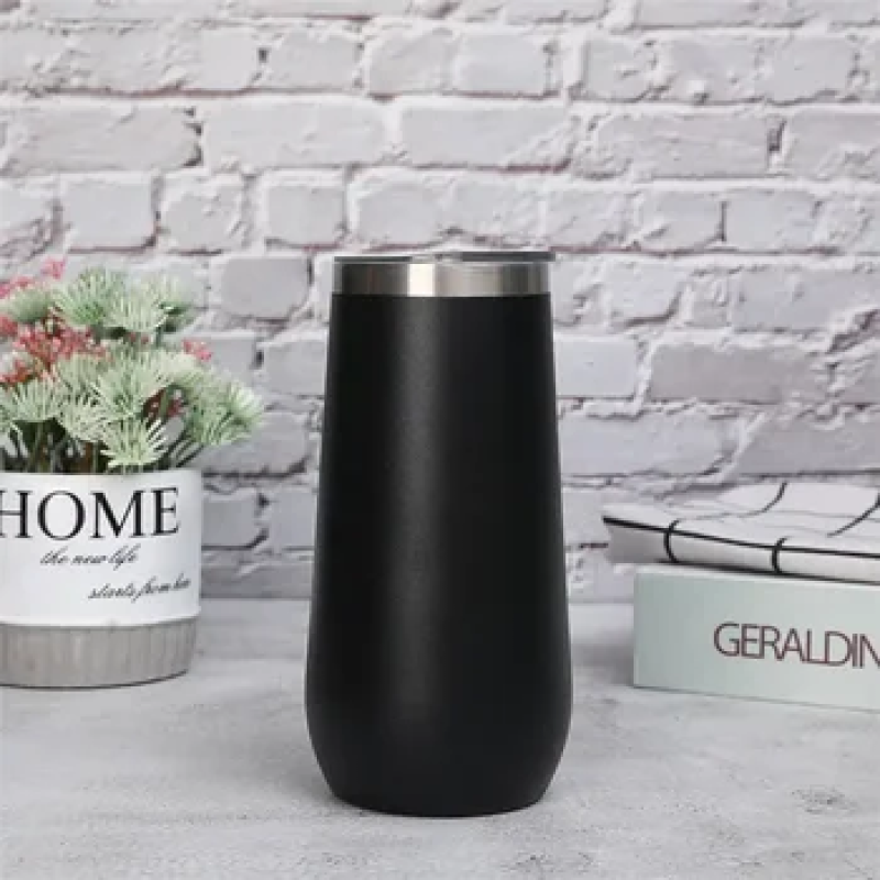 Stainless Steel Eggshell Cup 10 oz Red Wine Beer Cup Vacuum Double Layer 304 Student Thermos Cup Wholesale