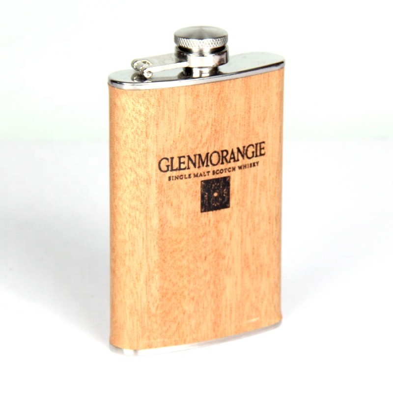 High Quality Custom Printing Logo Stainless Steel Hip Flask