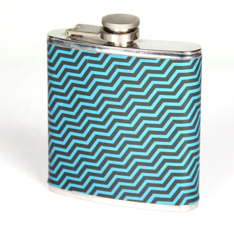 High Quality Custom Printing Logo Stainless Steel Hip Flask