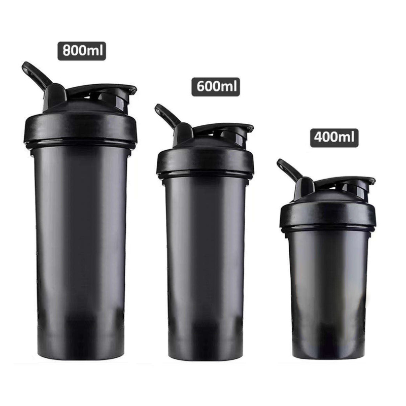 Wholesale Logo Custom Shaker Water Bottle Shaker Bottle Fitness Gym Protein Bottles Sport PP Plastic BPA Free Sample