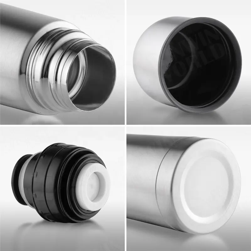 Leak Proof Coffee Thermos Flask Stainless Steel Coffee Vacuum Flask for Hot Coffee or Cold Tea Fits Car Caddy,Backpack,Camping