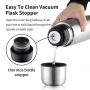 Leak Proof Coffee Thermos Flask Stainless Steel Coffee Vacuum Flask for Hot Coffee or Cold Tea Fits Car Caddy,Backpack,Camping