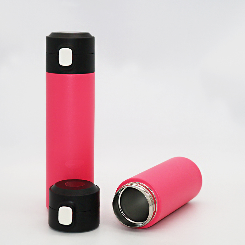 Hot Sales 304 Stainless Steel Smart Thermos Touch Display Warm Water Cup Double Vacuum Bouncing Wtater Bottle
