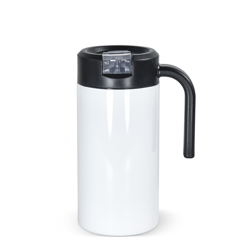 Coocodrink Customized 12oz 15oz 20oz Double Wall Stainless Steel Skinny Vacuumed Travel Tumbler with Flip Straw Lid