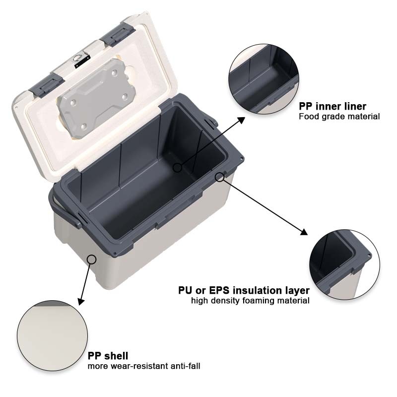 Hot Sale OEM Custom Made Manufacturer Portable Thermal Luxury Multifunction Cooler Box