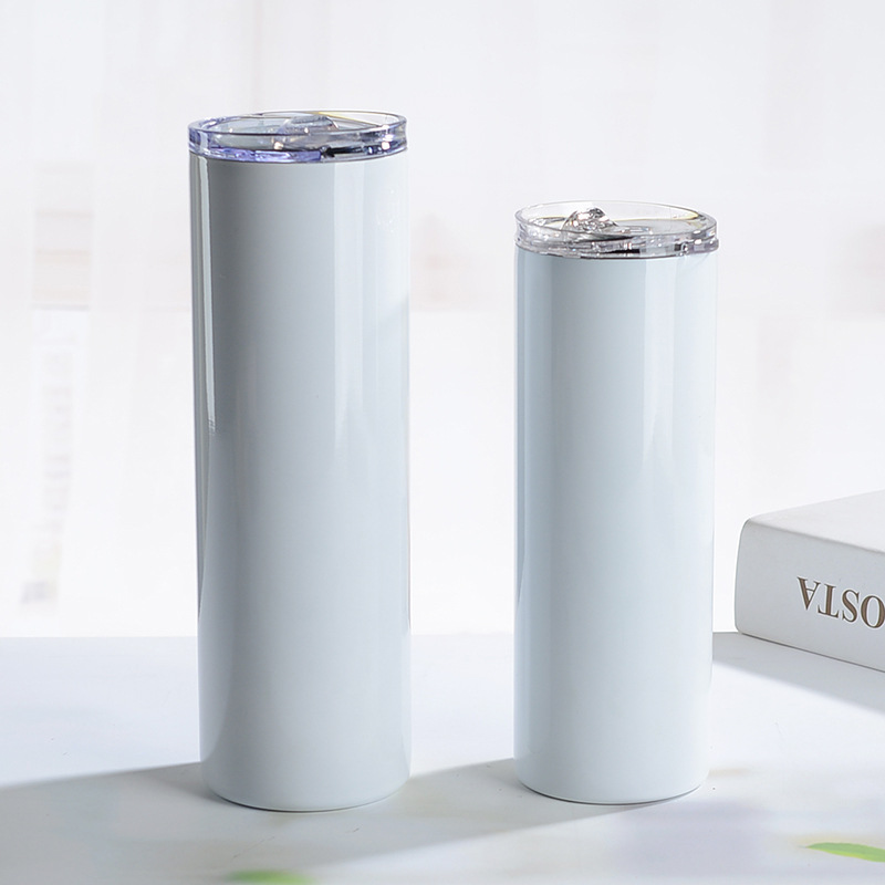 New 20oz 30oz Sublimation Tumbler 304 Stainless Steel Double Wall Thermal Cup Car Heat Preservation Portable Ice Water Cup
