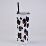New Double Stainless Steel Outdoor Vacuum Leopard Print Water Tumbler Internet Celebrity Creative Thermal Tumbler Coffee Tumbler