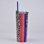 New Double Stainless Steel Outdoor Vacuum Leopard Print Water Tumbler Internet Celebrity Creative Thermal Tumbler Coffee Tumbler