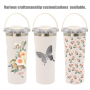 Vacuum Insulated 18/8 Stainless Steel Straw Tumbler with Handle Lid 700ml Wholesale Available