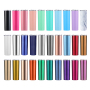 Coocodrink Promotion Gifts Travel Mug Double Wall Thermo Stainless Steel 20 oz Skinny Slim Cylinder Tumbler Cups with Sliding Lid and Straw