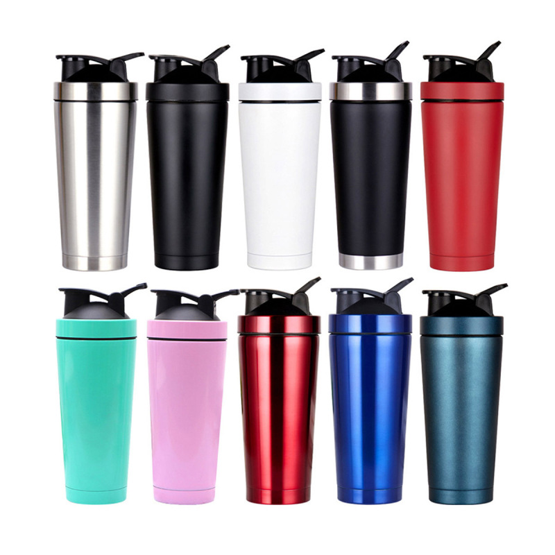 Popular Shaker 750ml Stainless Steel Shaker Cup BPA-Free Ideal for Protein Shakes,Shaker Ball or Fruit Infusions