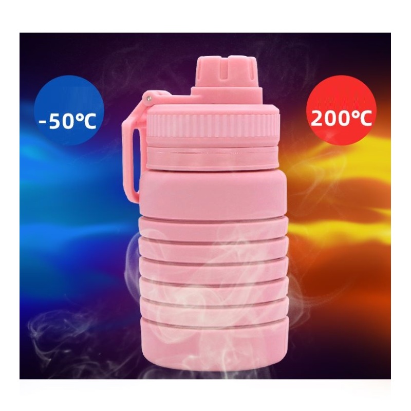 750ml Collapsible Silicone Water Bottle - Food Grade Portable Sports Drinkware with Free Sample OEM/ODM Wholesale for Gym Hiking