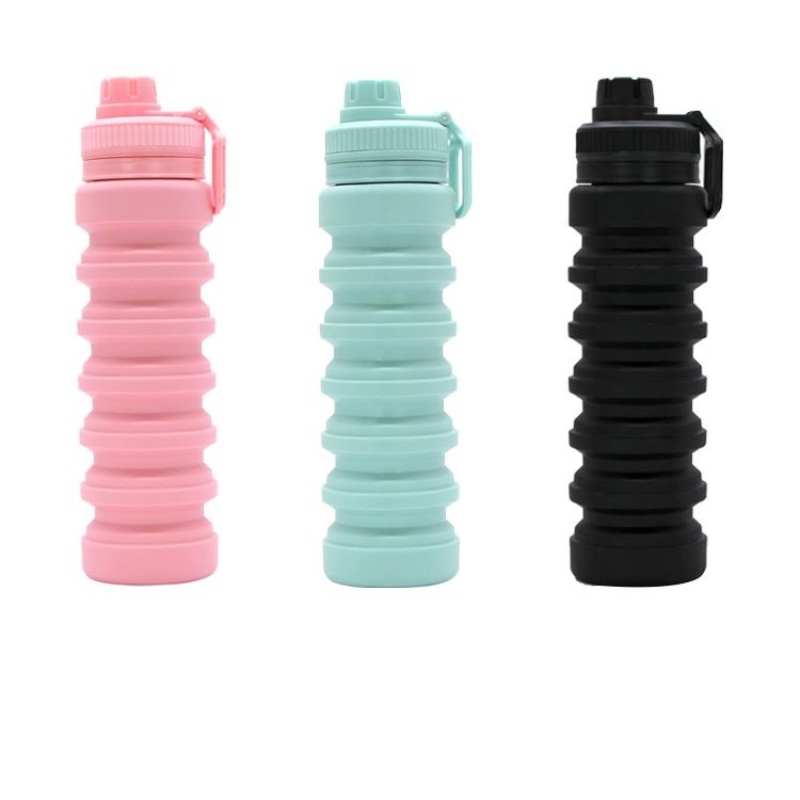 750ml Collapsible Silicone Water Bottle - Food Grade Portable Sports Drinkware with Free Sample OEM/ODM Wholesale for Gym Hiking