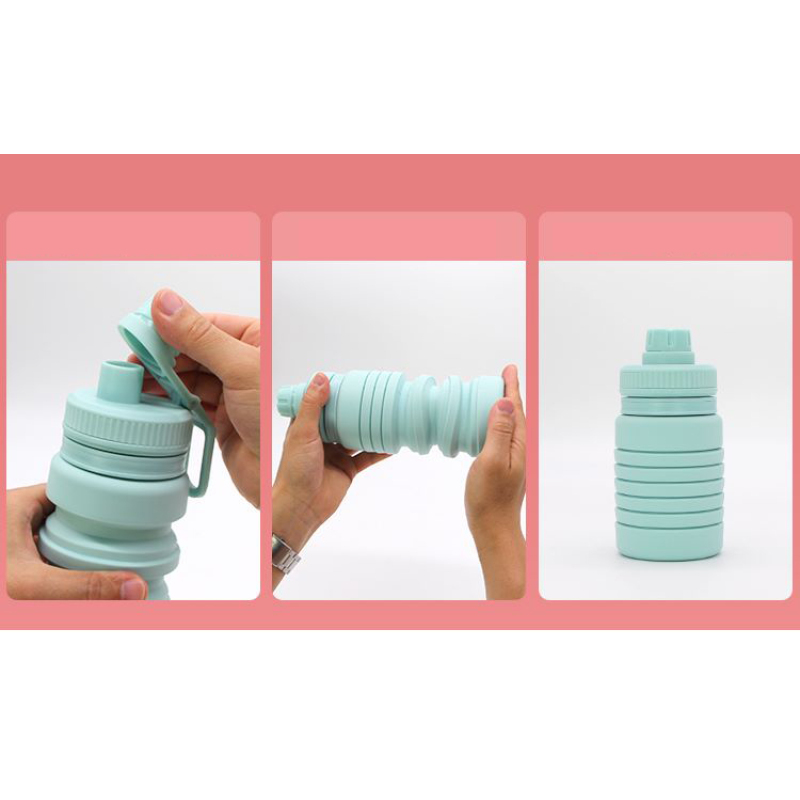 750ml Collapsible Silicone Water Bottle - Food Grade Portable Sports Drinkware with Free Sample OEM/ODM Wholesale for Gym Hiking