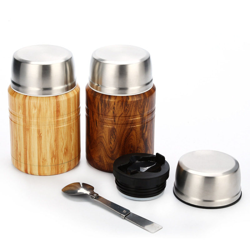 Coocodrink Wholesale Custom Logo Double Wall Vacuum Stainless Steel Insulated Food Jar