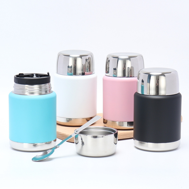 Coocodrink Wholesale Custom Logo Double Wall Vacuum Stainless Steel Insulated Food Jar