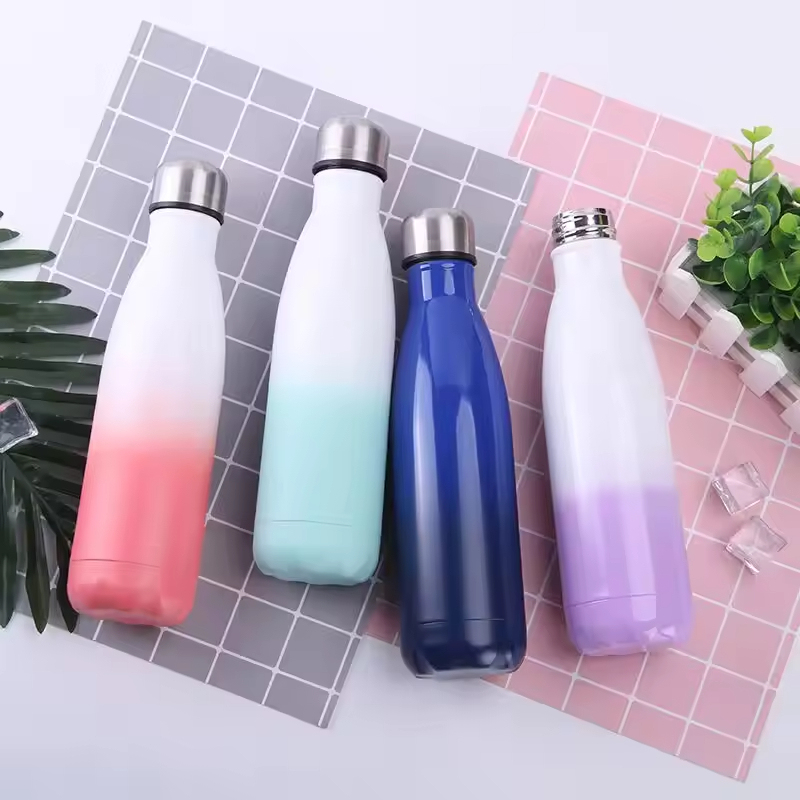 Leakpoof Double Wall Vacuum Flask Standard Mouth Vacuum Insulated Thumbler Stainless Steel Bottle