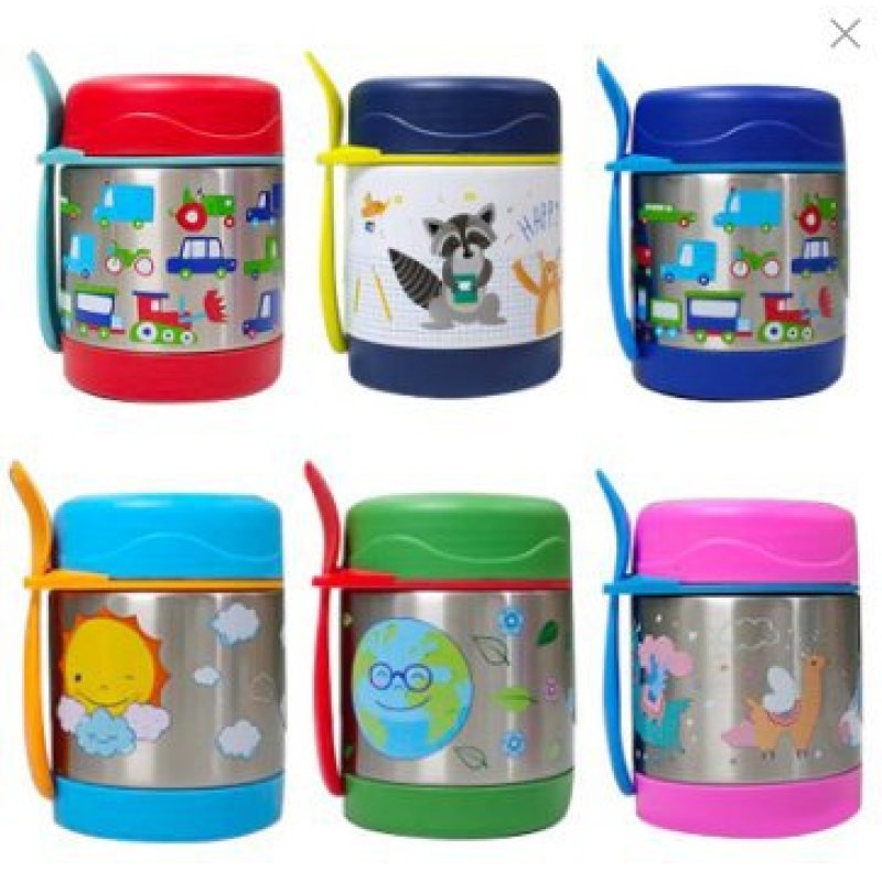 Coocodrink Best Selling 12OZ Stainless Steel Baby Thermos Food Jar for Hot Food Insulated Vacuum Thermal Flask Kids Lunch Box