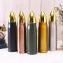 Coocodrink Custom 17oz 34oz 500ml 1000ml Rifle Style Lovers Gifts Souvenir Bullet Shaped Vacuum Thermo Flask Drinking Water Bottle