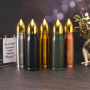 Coocodrink Custom 17oz 34oz 500ml 1000ml Rifle Style Lovers Gifts Souvenir Bullet Shaped Vacuum Thermo Flask Drinking Water Bottle