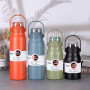 Portable Stainless Steel Vacuum Flask Thermos Bottle with Straw for Sports