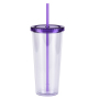 Factory Spot 24Oz Plastic Straw Cup with Lid Reusable BPA Free Leak-Proof Transparent Cold Drink Cup Custom Logo Printing