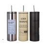 Coocodrink Double Wall Stainless Steel 20oz Iced Americano Coffee Cup Custom logo Vacuum Insulated Thermos Tumbler with Straw