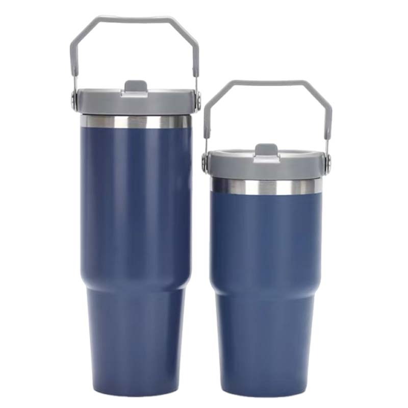 Modern Design 30oz 20oz Stainless Steel Double Wall Vacuum Flask for Car Travel Coffee Cup & Water with Straw