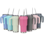 USA Popular 40oz Double Wall Stainless Steel Tumbler Cups with Straw Handle Vacuum Insulated Travel Coffee Tumblers