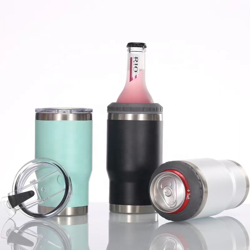 New Custom Double Wall Mugs Stainless Steel Water Bottle Cup Camping Tumbler Cups Bottle Keep Cold and Hot
