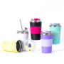 Coocodrink Wholesale 12oz Portable Stainless Steel Vacuum Reusable Coffee Cup Insulated Travel Coffee Mug With Leakproof Lid
