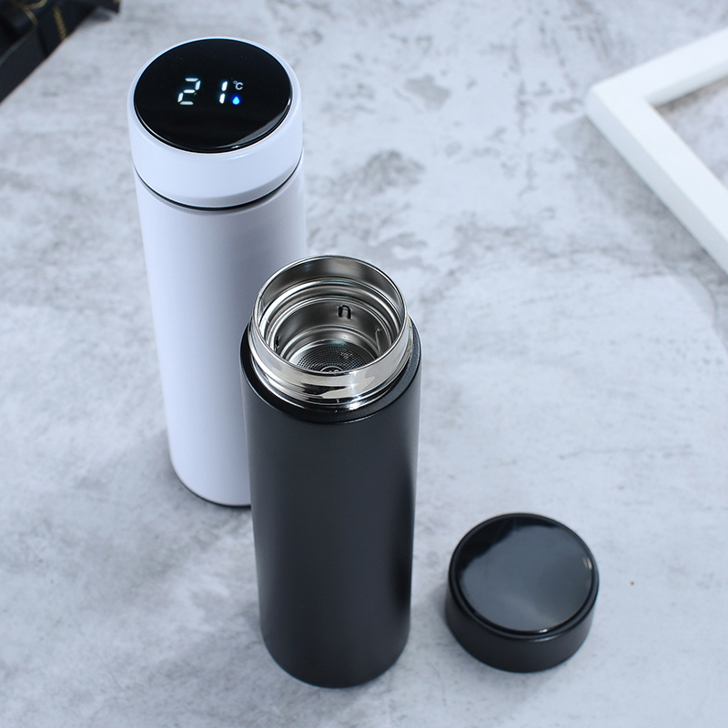 Smart Stainless Steel Vacuum Water Bottle with LED Temperature Show