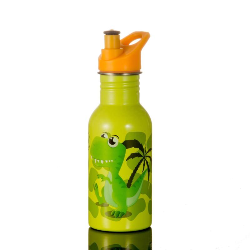 BPA Free 17OZ Stainless Steel Single Wall Portable Flask With Different Sizes and Lids Sport Water Bottle